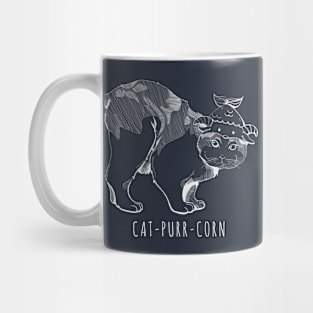 Cat-Purr-Corn Dark Mug